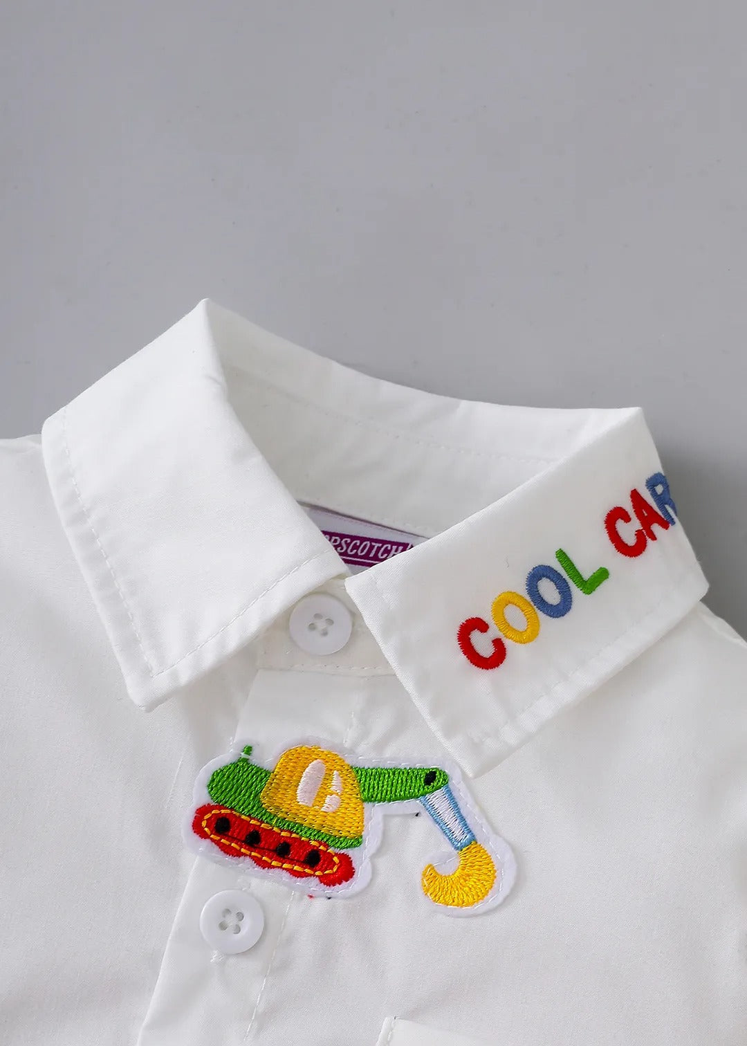 Kids Embroidered Cotton Shirt & Denim Pants Co-Ord Set | Premium 2-Piece Casual Outfit for Boys & Girls
